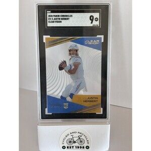 Justin Herbert 2020 Panini Chronicles Clear Vision Rookie RC SGC Mint 9 Chargers